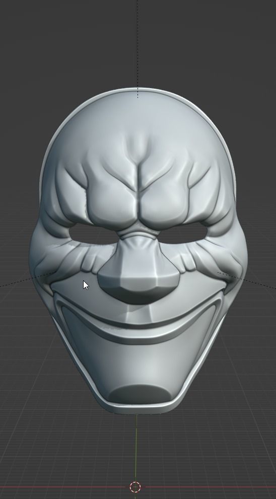 Dalllas mask from Payday2 3D print model_6
