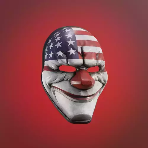 Dalllas mask from Payday2 3D print model