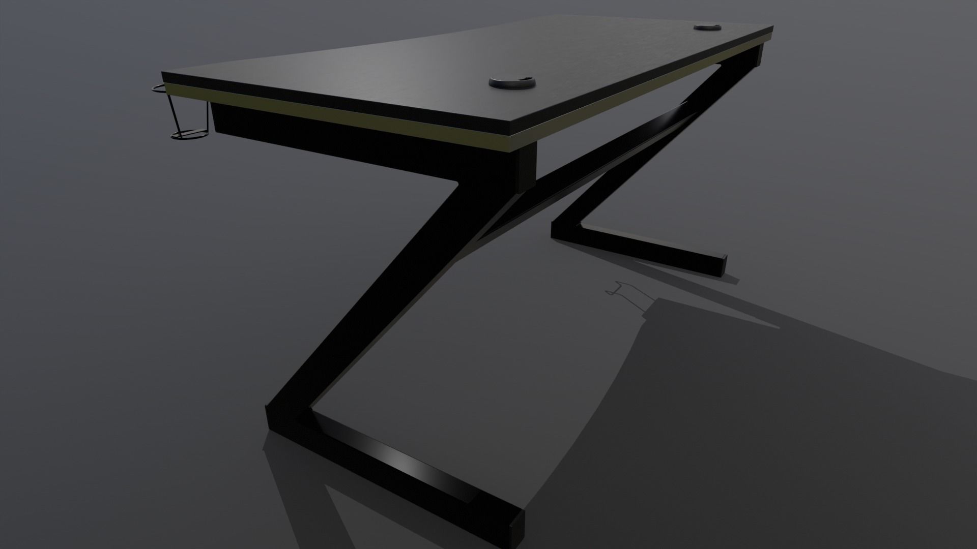 Gaming Desk 3D model_12