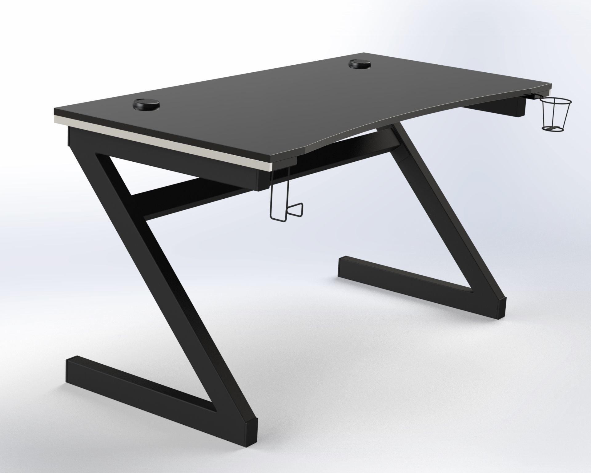 Gaming Desk 3D model_2