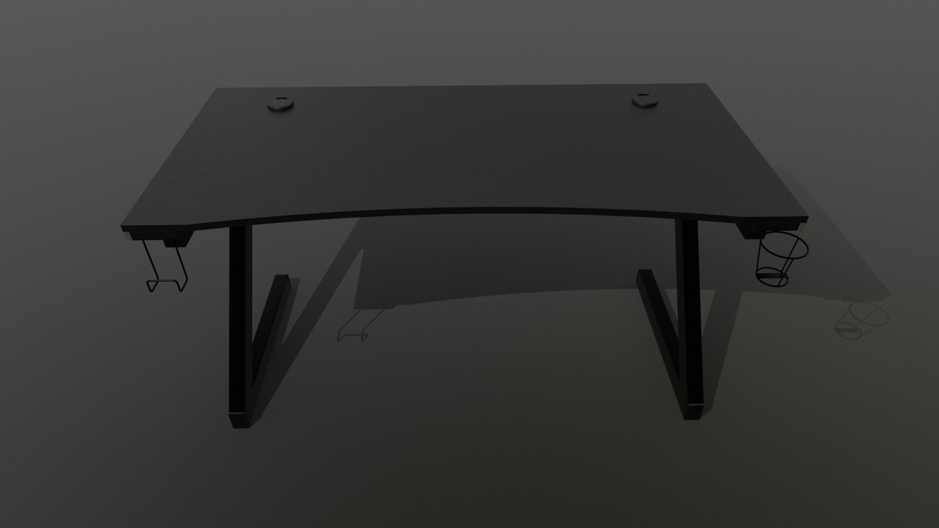 Gaming Desk 3D model_14
