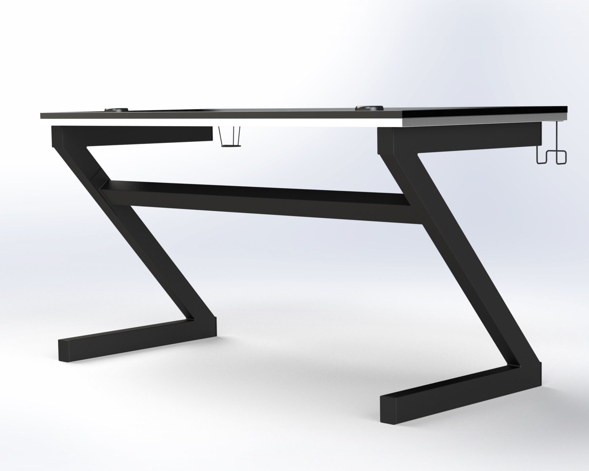 Gaming Desk 3D model_3
