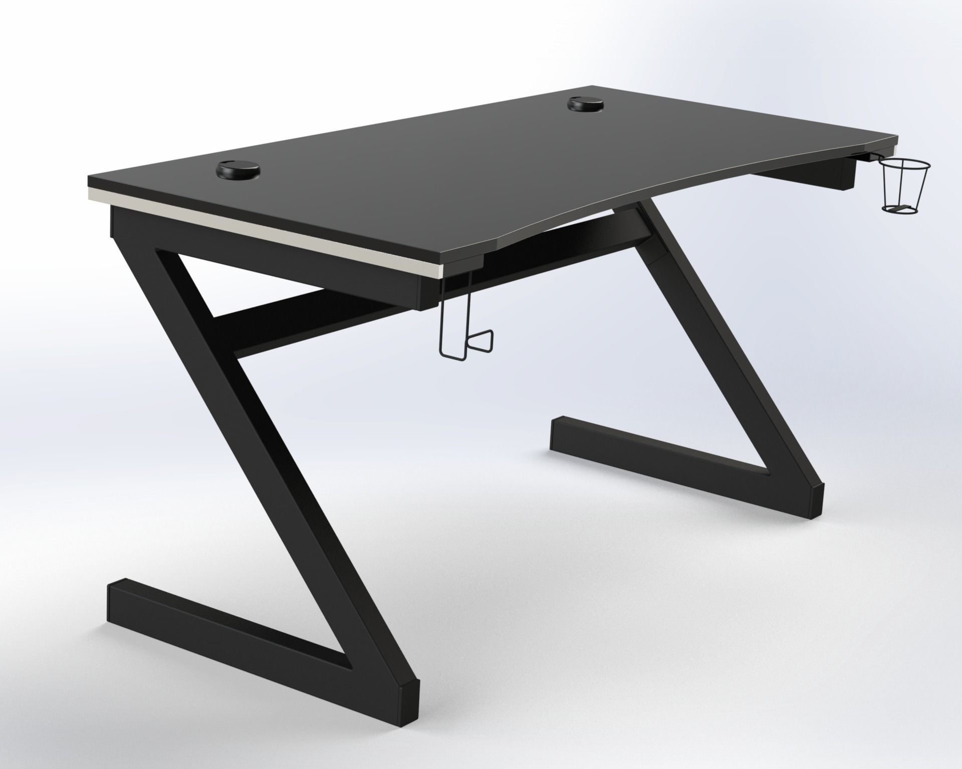 Gaming Desk 3D model_6