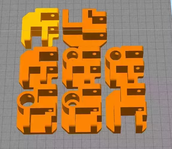 Pack Respuesto Silla Camping Pata  3D print model