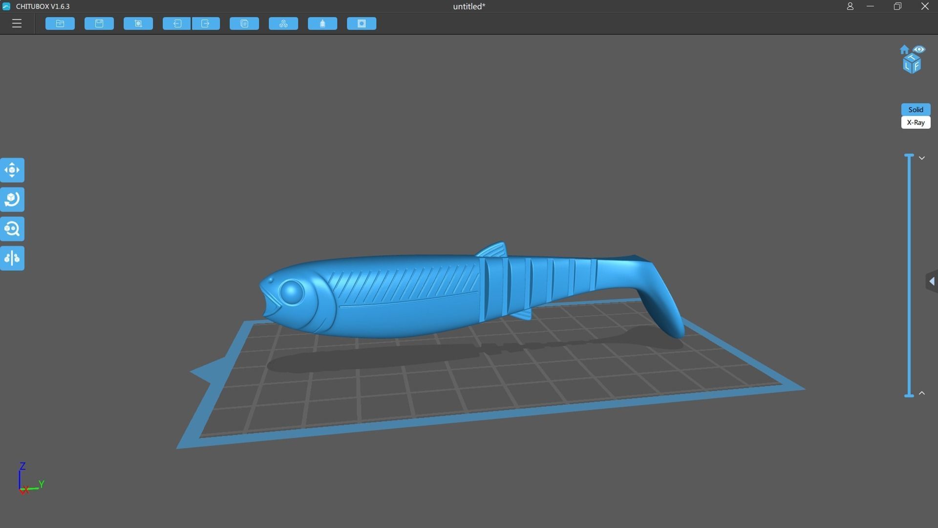 Soft fishing lure Cannibal Shad  3D print model_13