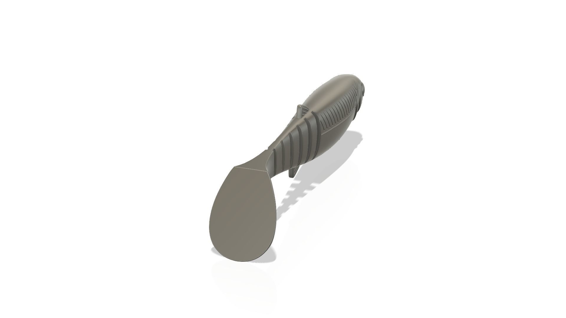 Soft fishing lure Cannibal Shad  3D print model_12