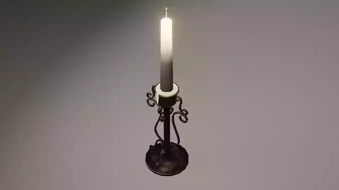 Stylized Candlestick PBR Game ready