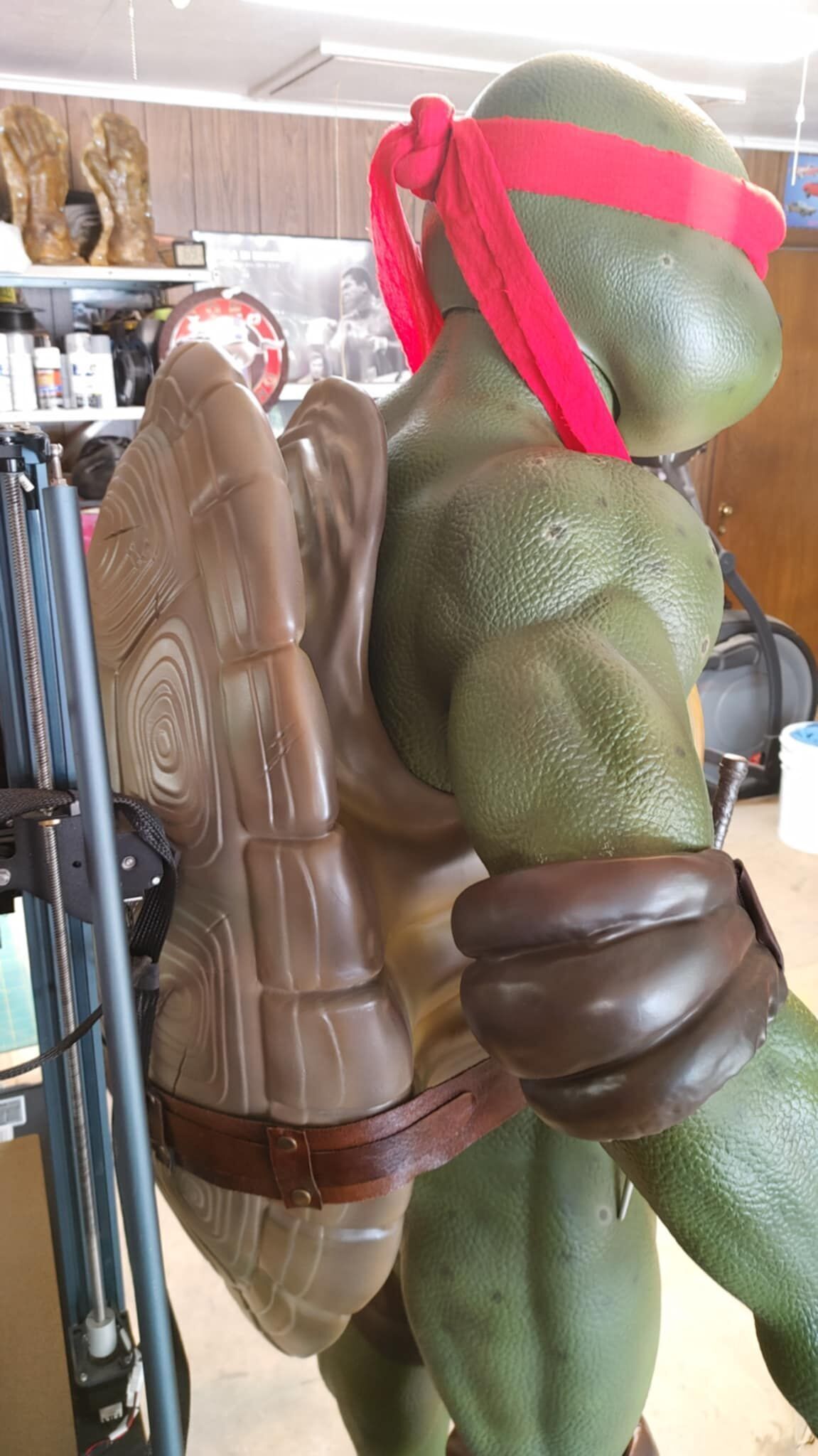 3D Print Model Raphael cosplay Movie Ninja Turtle STL TMNT 3D model_36