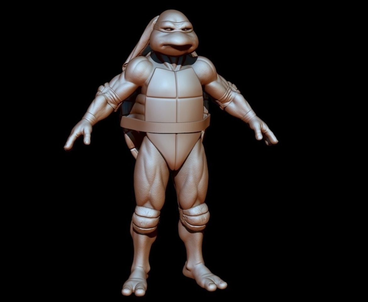 3D Print Model Raphael cosplay Movie Ninja Turtle STL TMNT 3D model_2