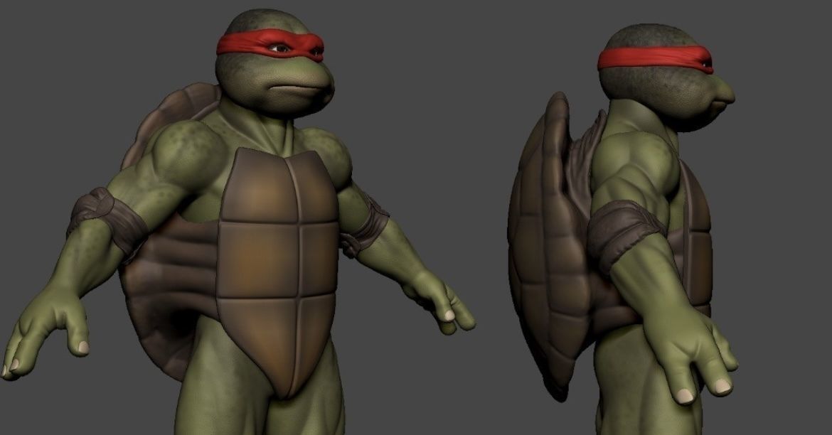 3D Print Model Raphael cosplay Movie Ninja Turtle STL TMNT 3D model_4