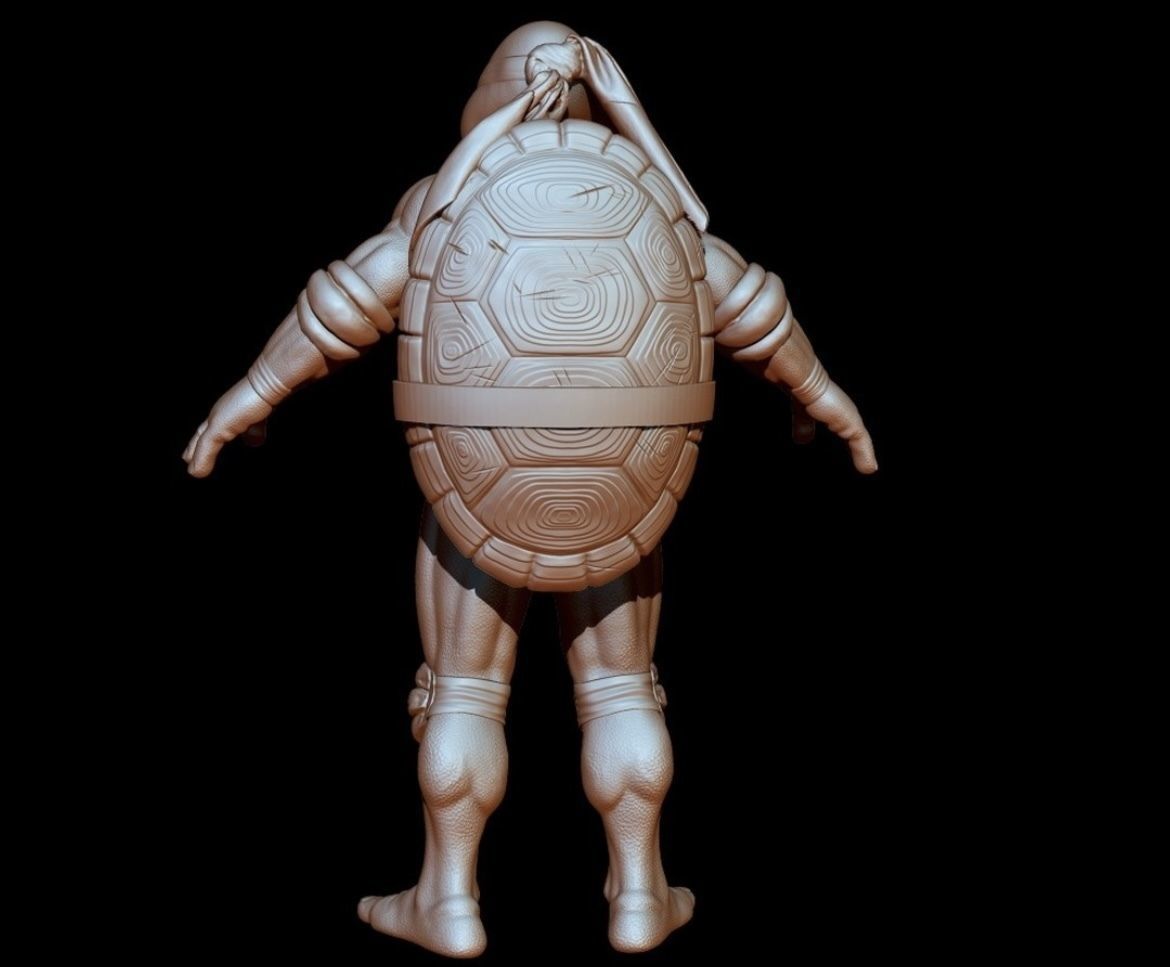 3D Print Model Raphael cosplay Movie Ninja Turtle STL TMNT 3D model_5