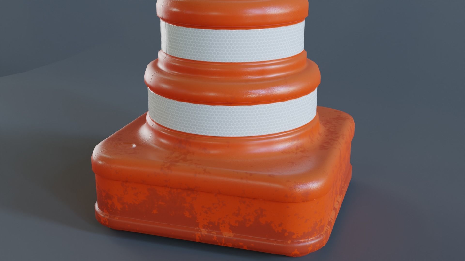 Cone bolo de noiva Low-poly 3D model_3