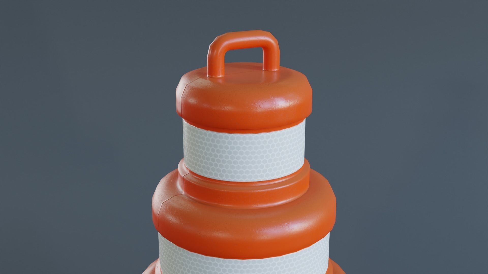 Cone bolo de noiva Low-poly 3D model_2