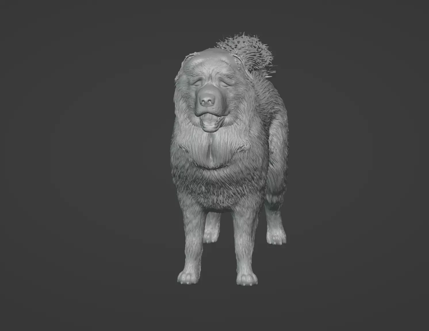 Caucasian Shepherd Dog 3D model_0