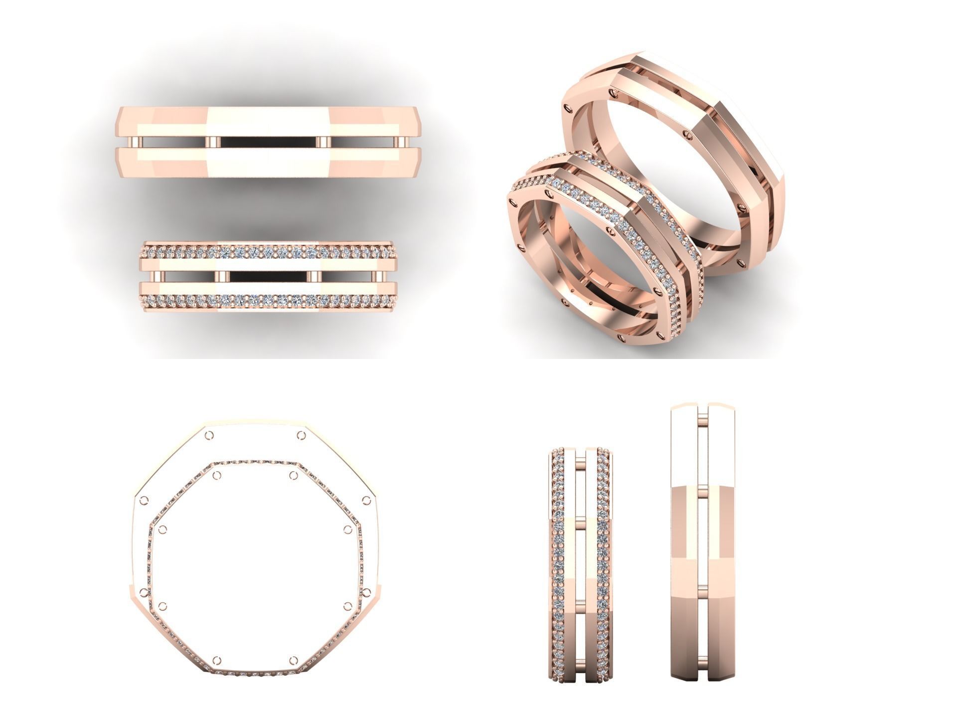 Ring rk107 3D print model_3