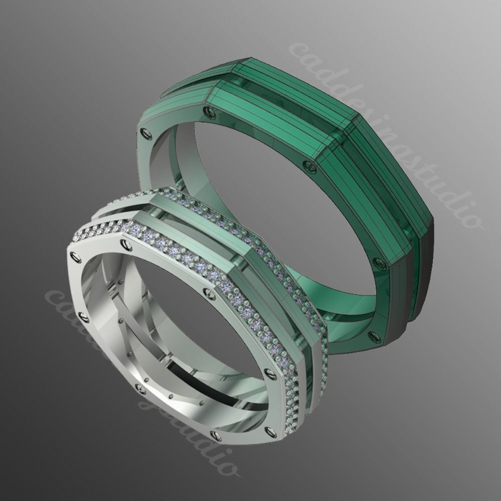 Ring rk107 3D print model_1