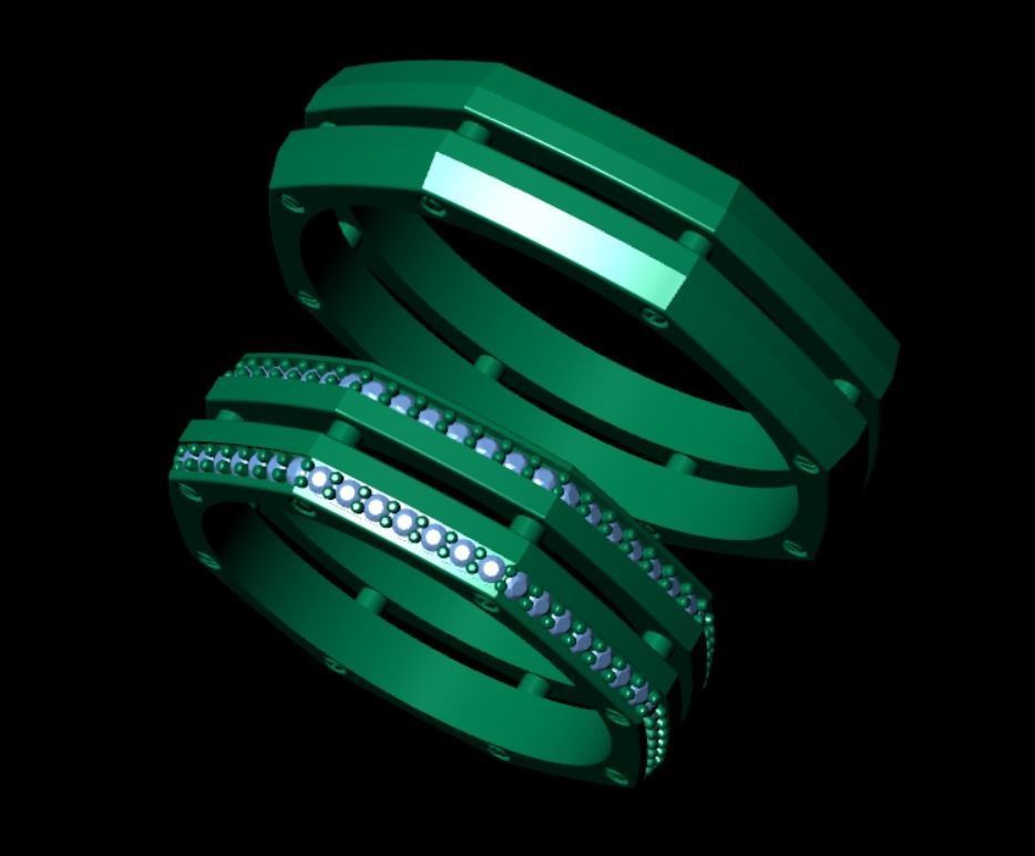 Ring rk107 3D print model_9