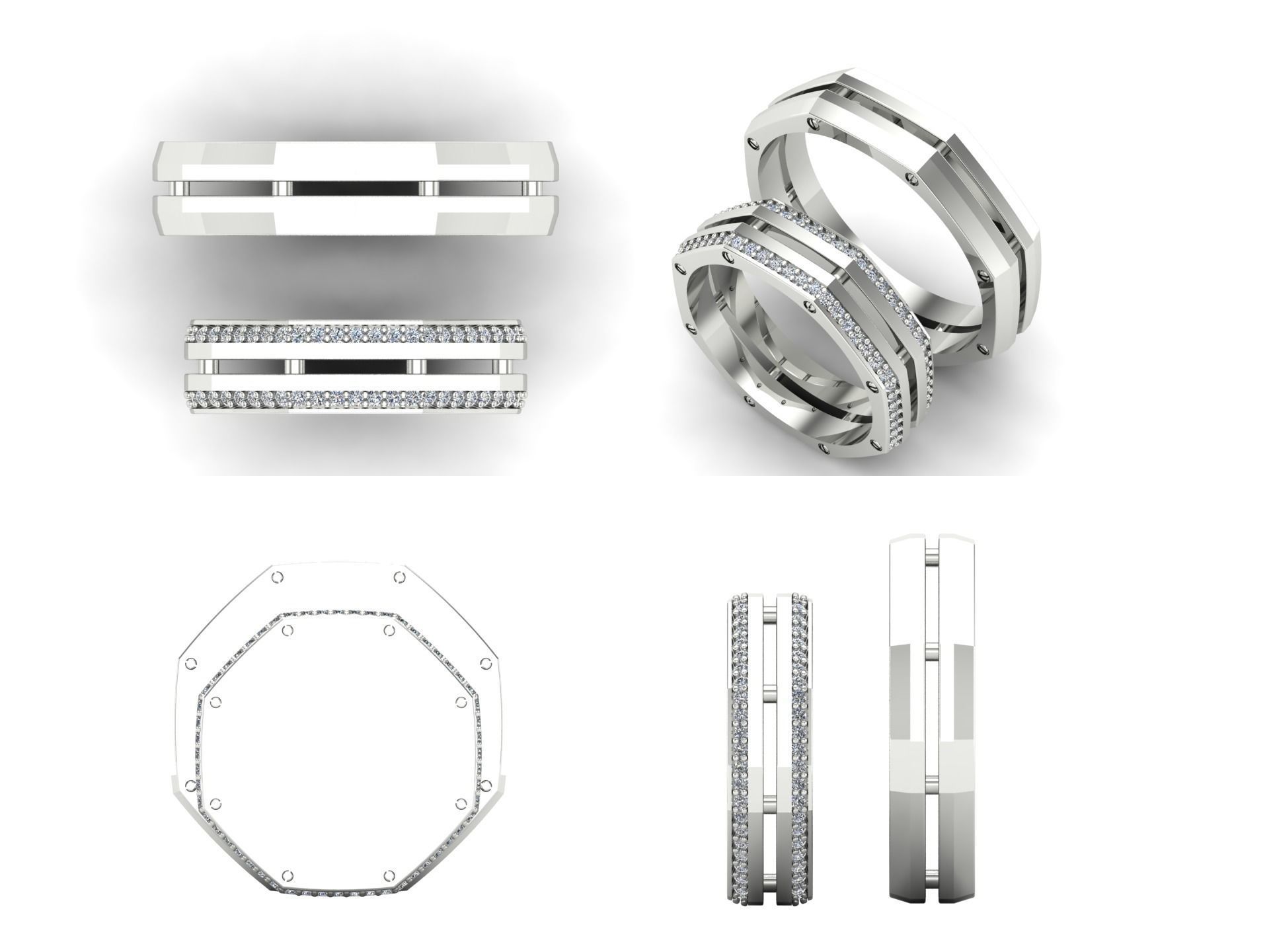 Ring rk107 3D print model_5