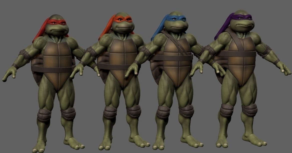 3D Print Model Donatello  cosplay Movie Ninja Turtle STL TMNT 3D model_2