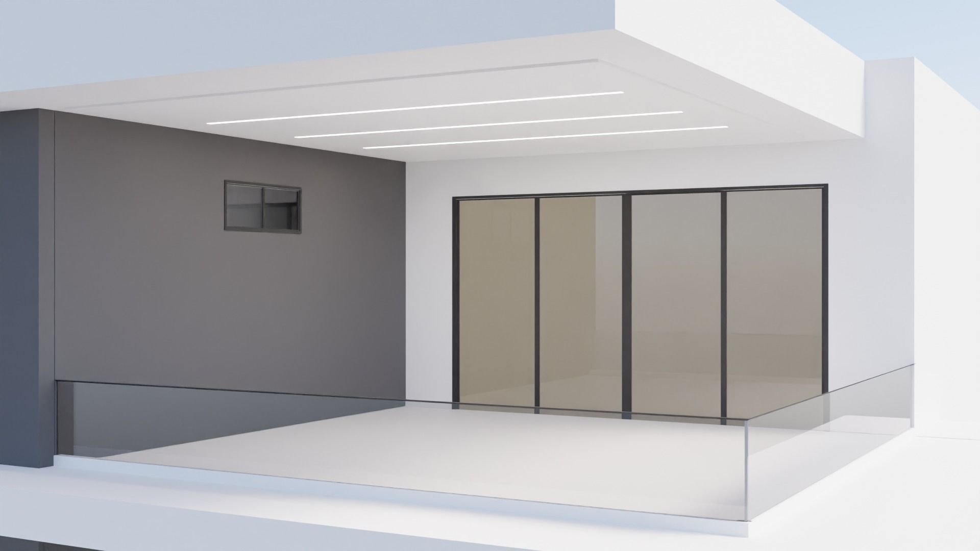 high-tech style house 3D model_4