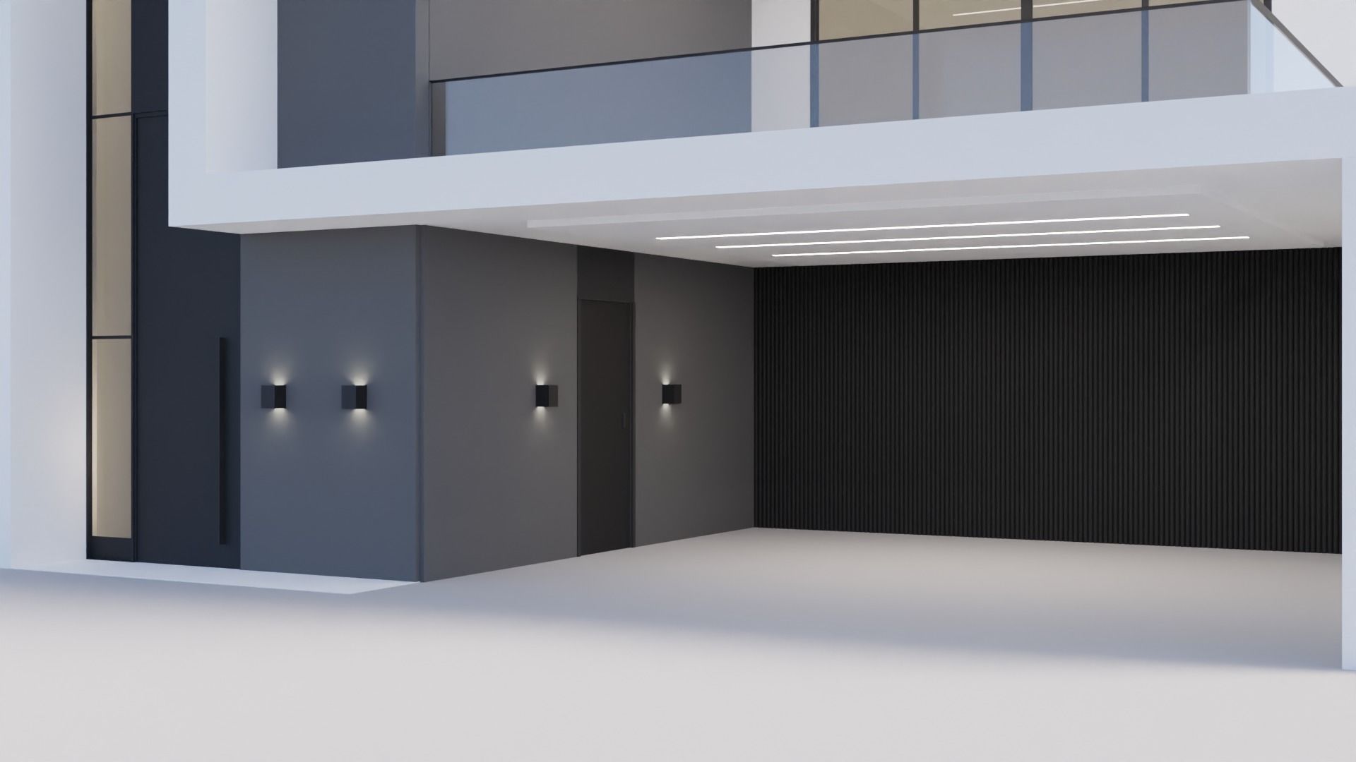 high-tech style house 3D model_6