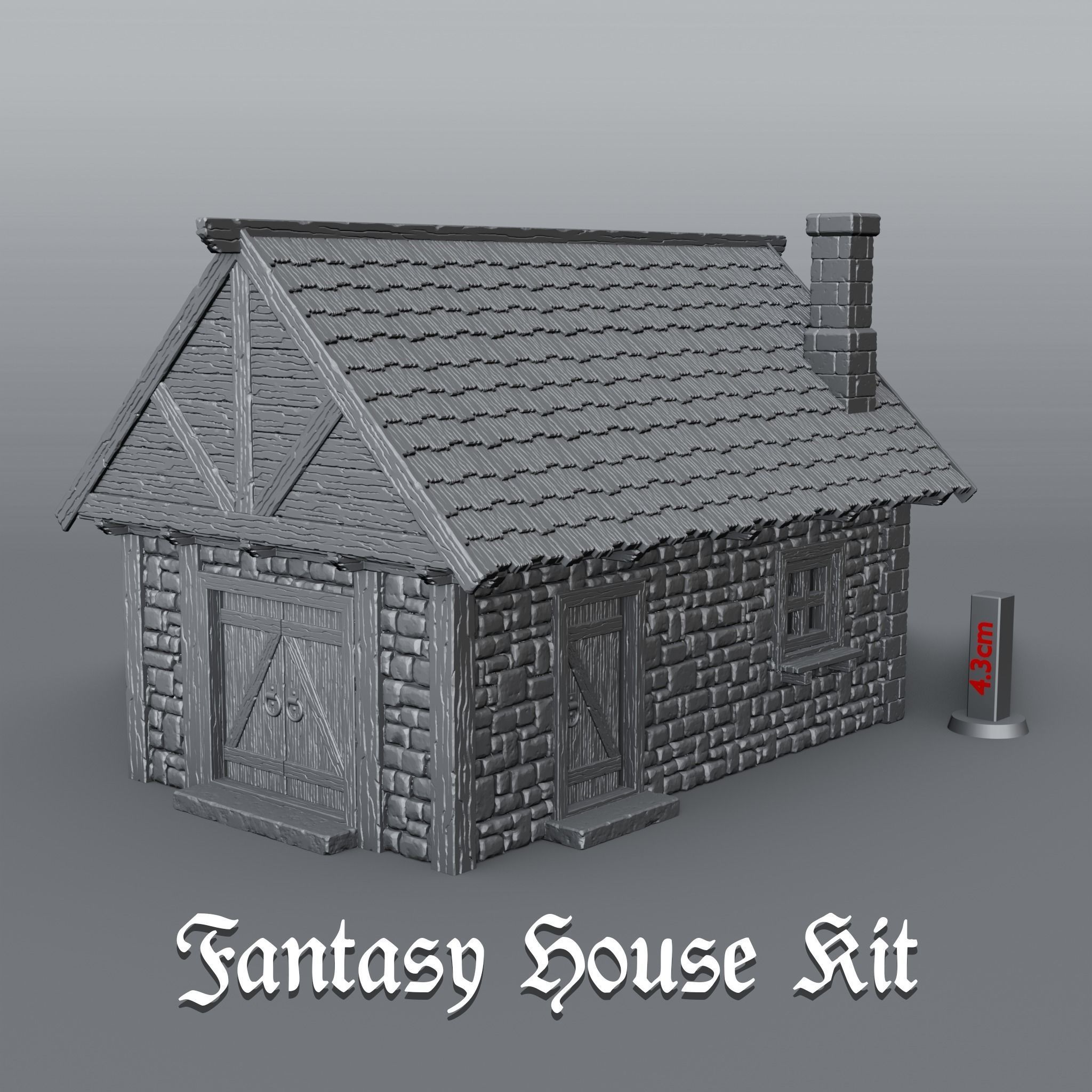 Fantasy House Kit - For 3D Printing 3D print model_1