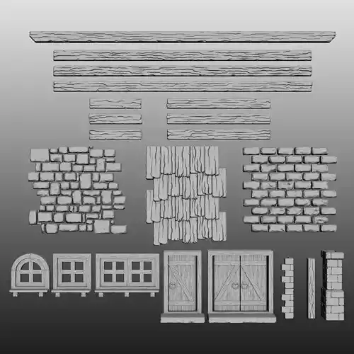 Fantasy House Kit - For 3D Printing