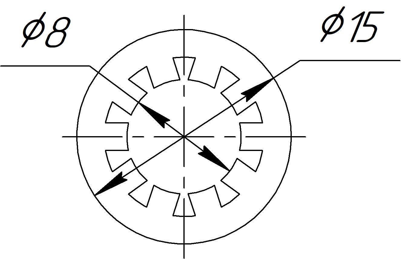 LINEAR BUSH d8 D15 L24 3D print model_1