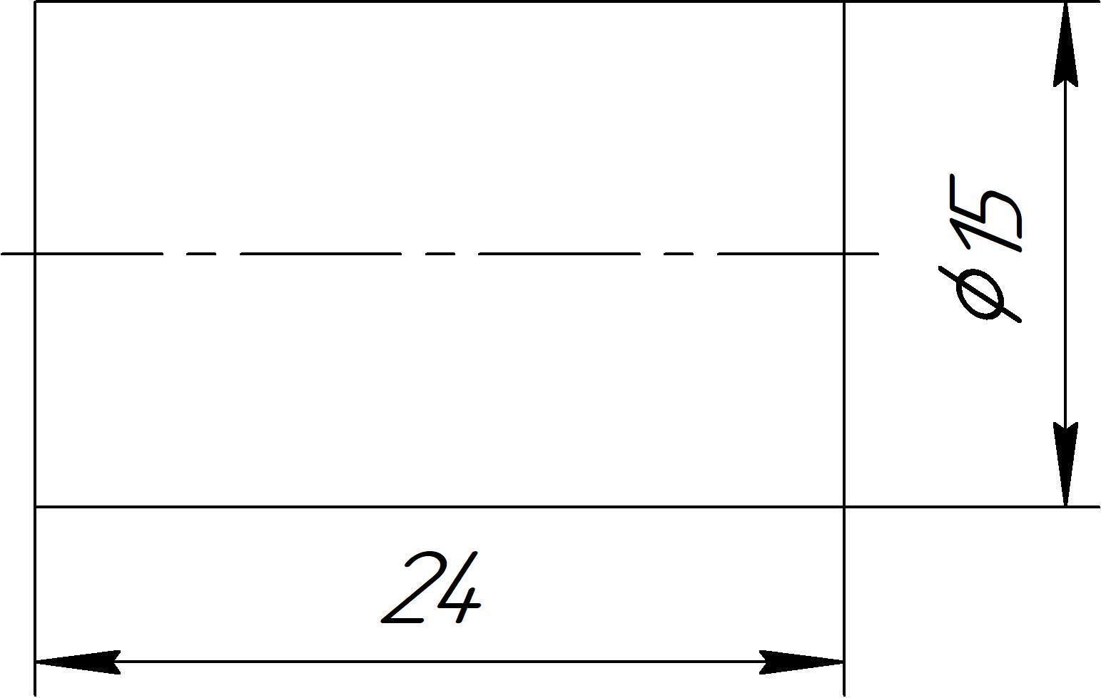 LINEAR BUSH d8 D15 L24 3D print model_2
