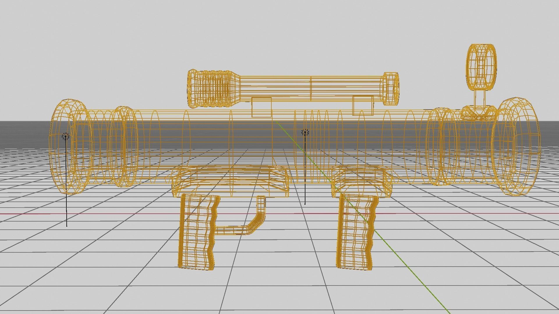 Bazooka Low-poly 3D model_11