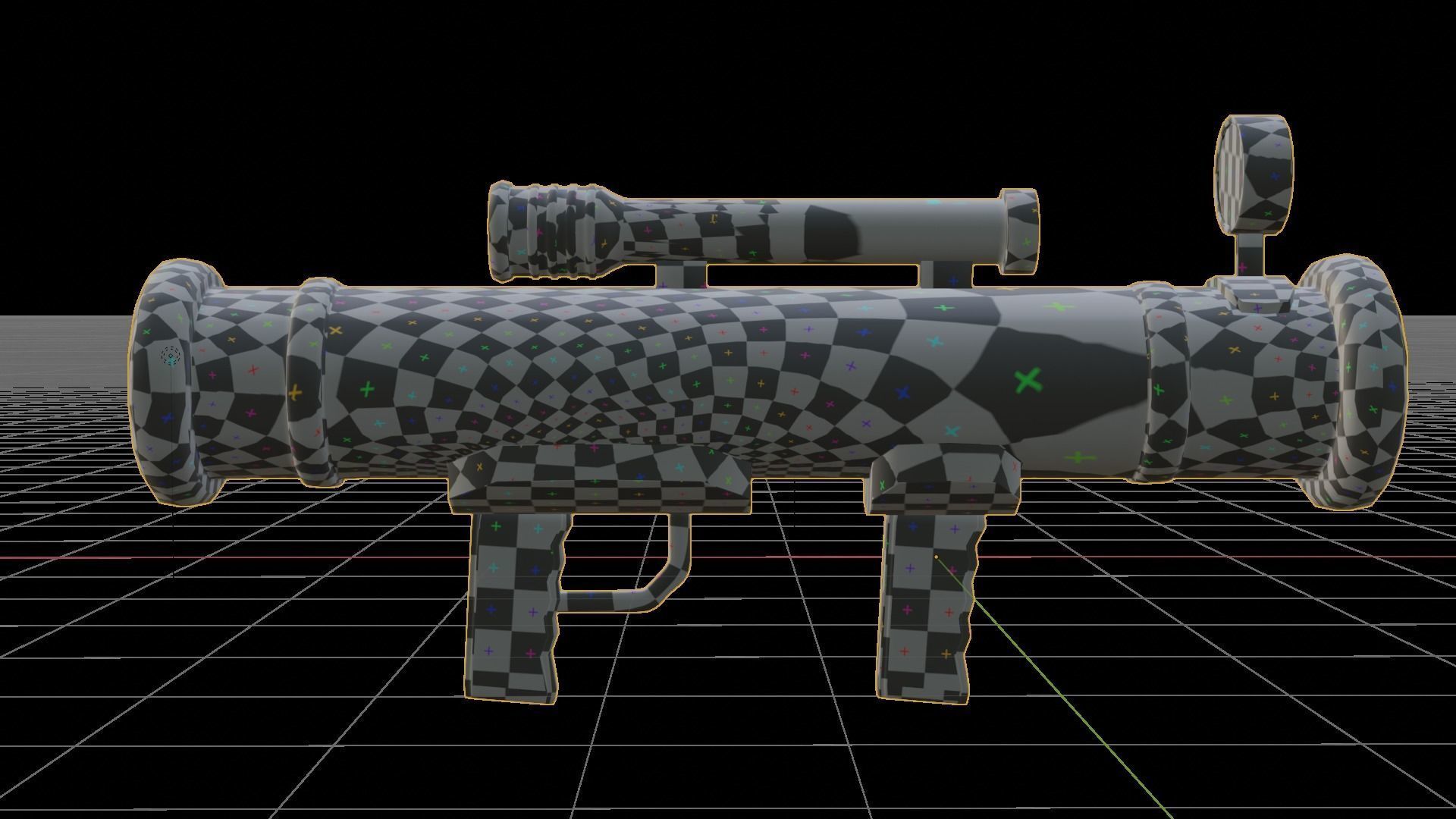 Bazooka Low-poly 3D model_2