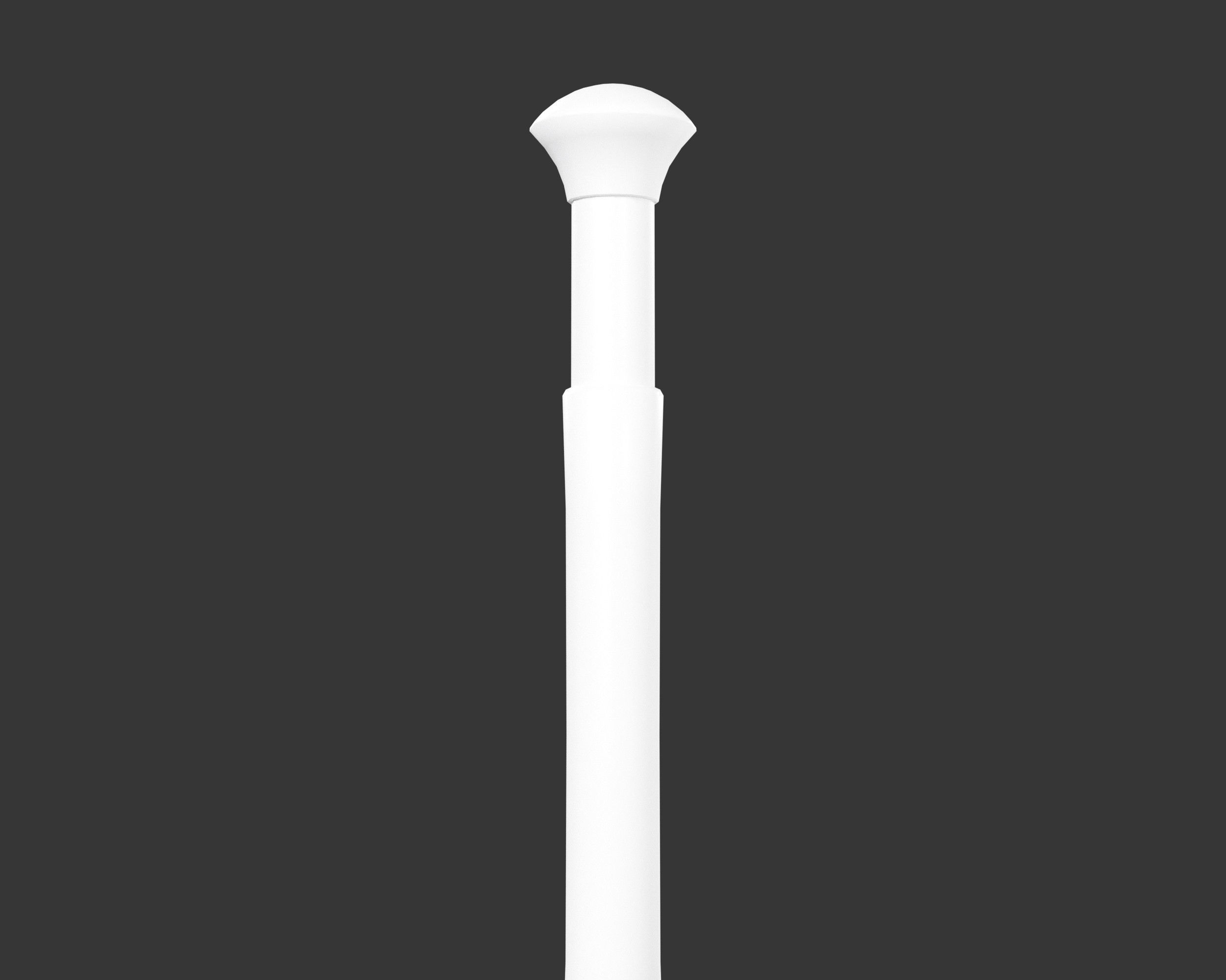 Medieval Elegant Lighting Torch Low-poly 3D model_9