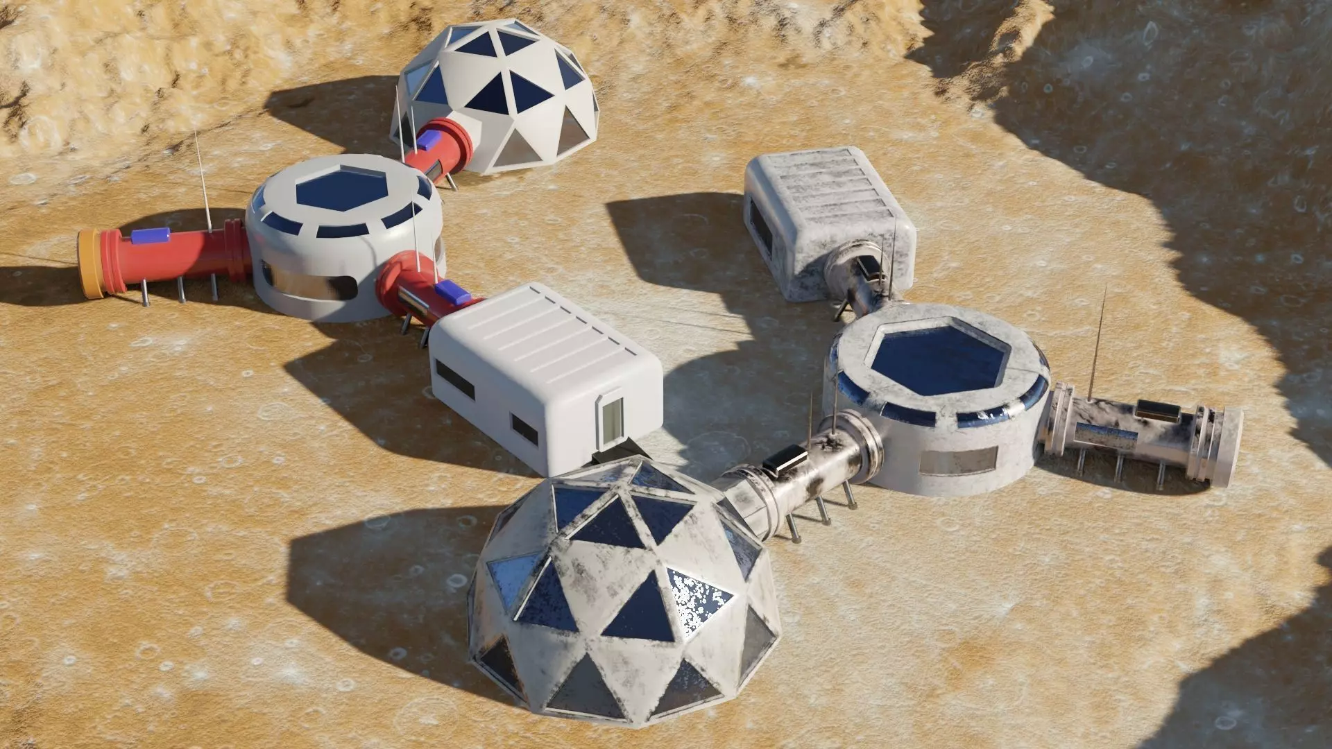 Mars base 3D models 3D Model Collection_0