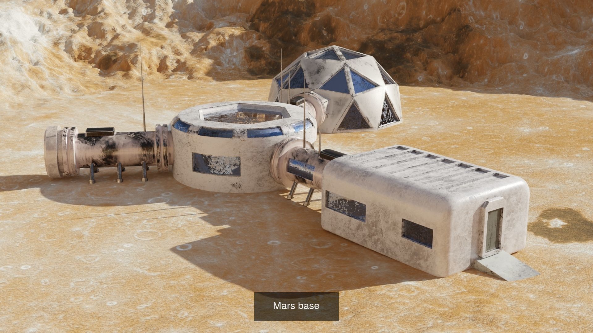 Mars base 3D models 3D Model Collection_2