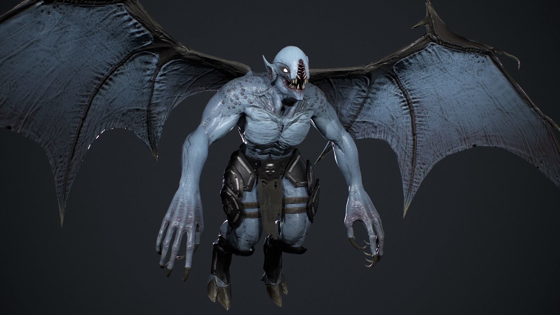 Night Demon Low-poly 3D model_9