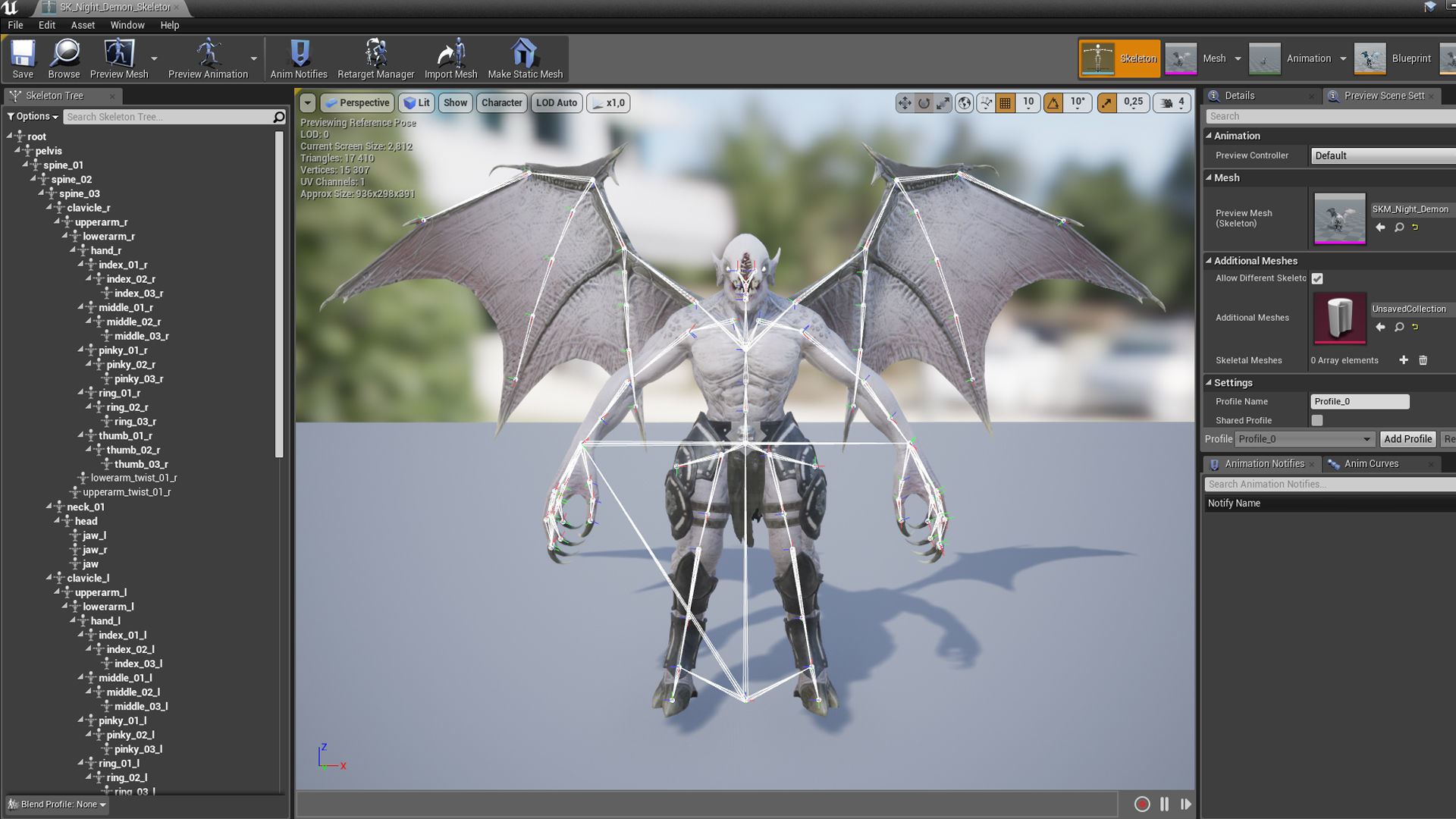Night Demon Low-poly 3D model_21
