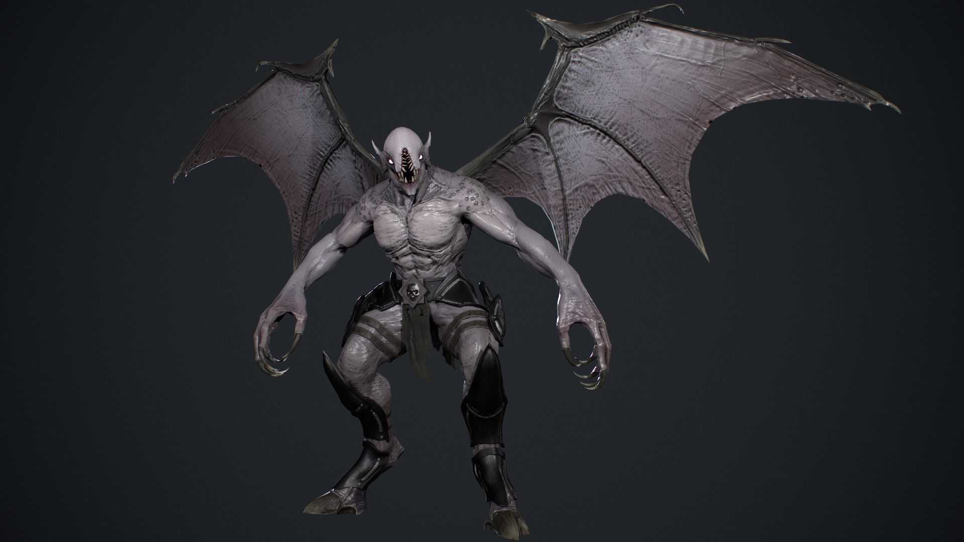 Night Demon Low-poly 3D model_8