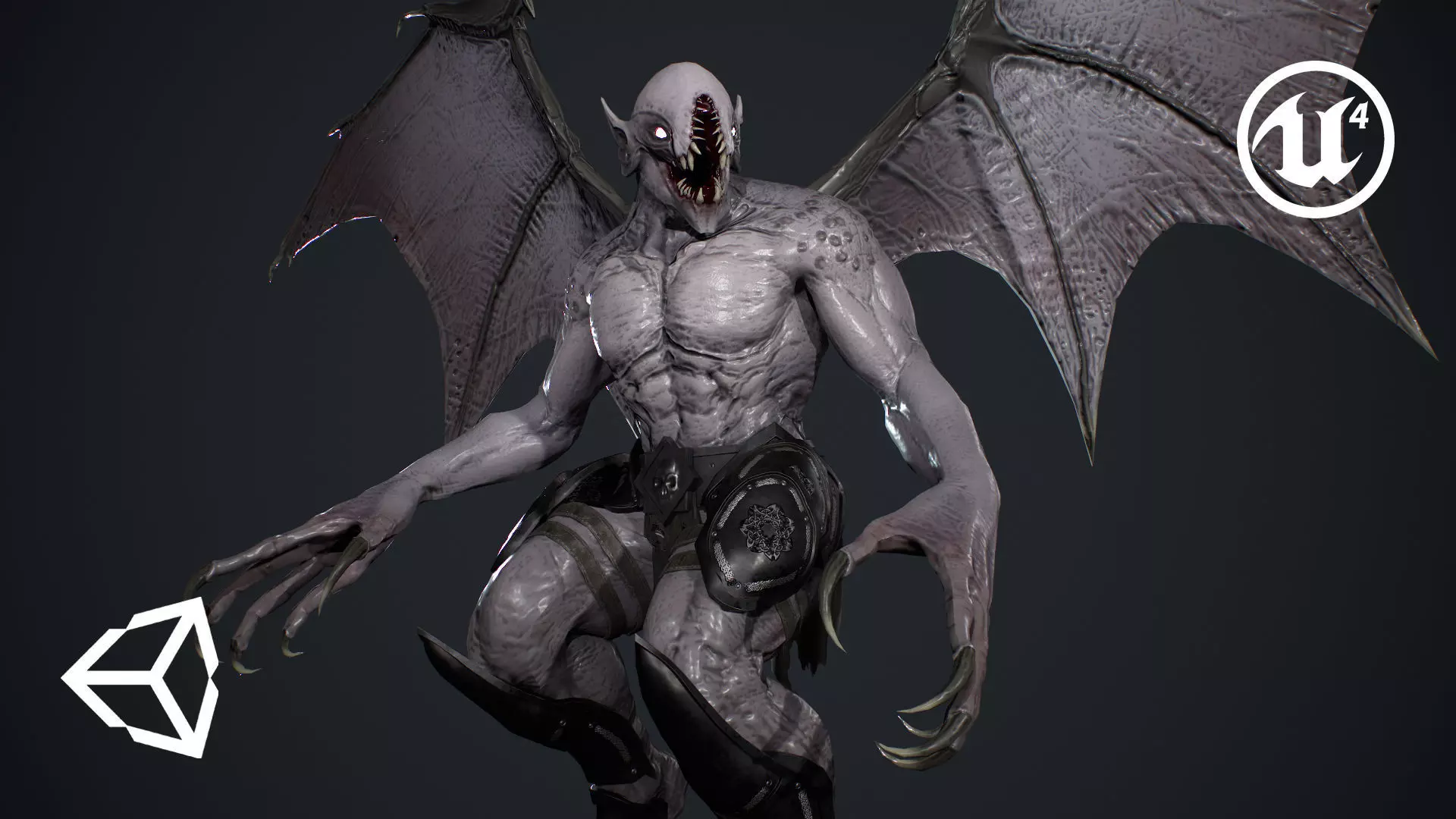 Night Demon Low-poly 3D model_0