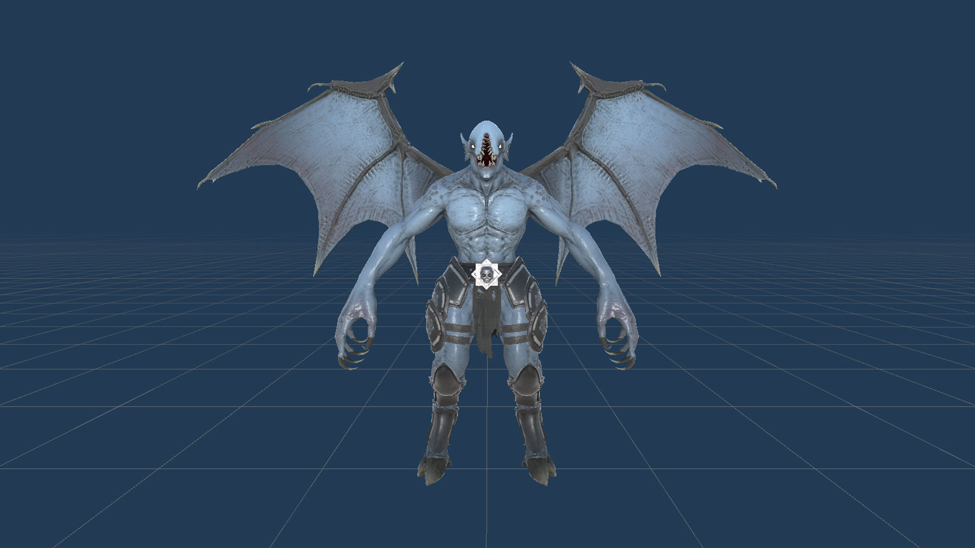 Night Demon Low-poly 3D model_22