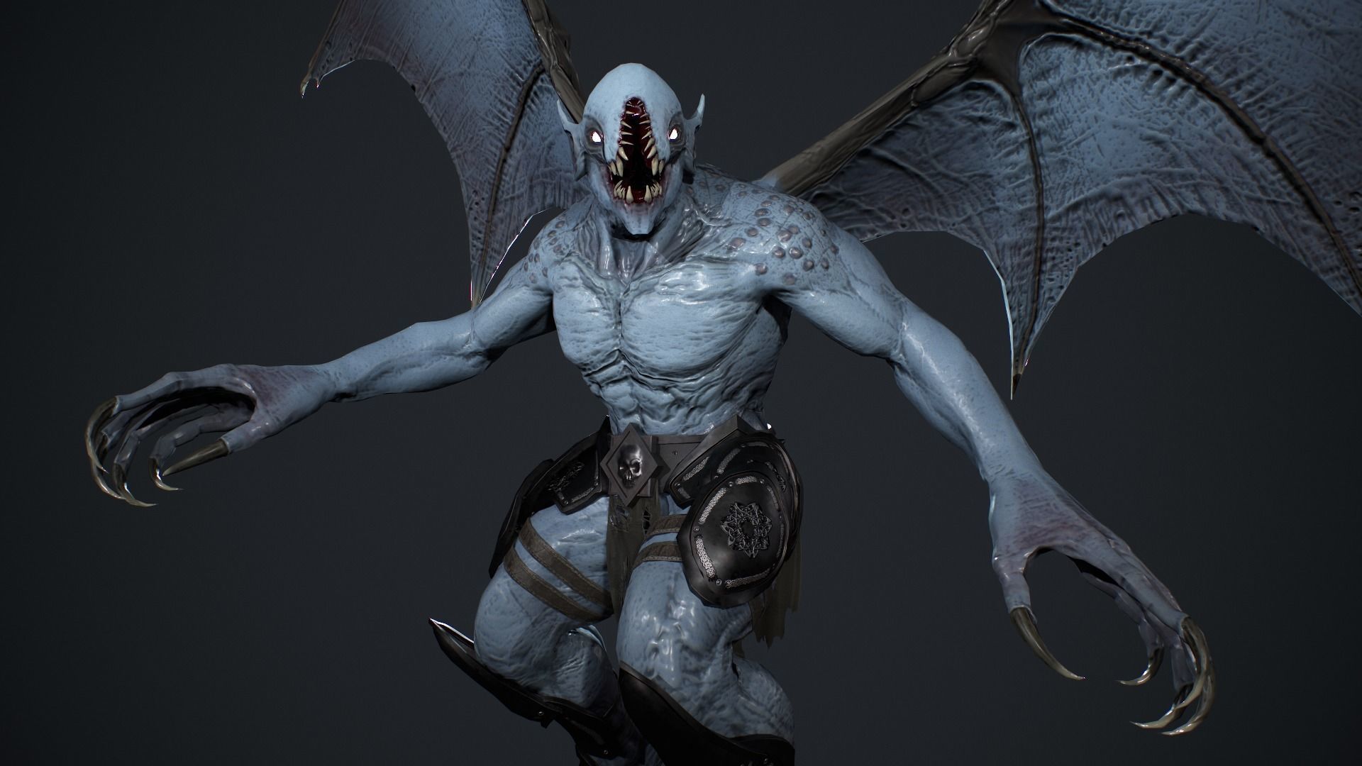 Night Demon Low-poly 3D model_13