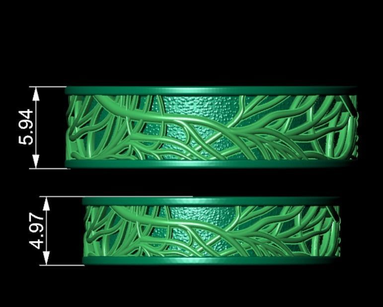 Ring rk116 3D print model_9