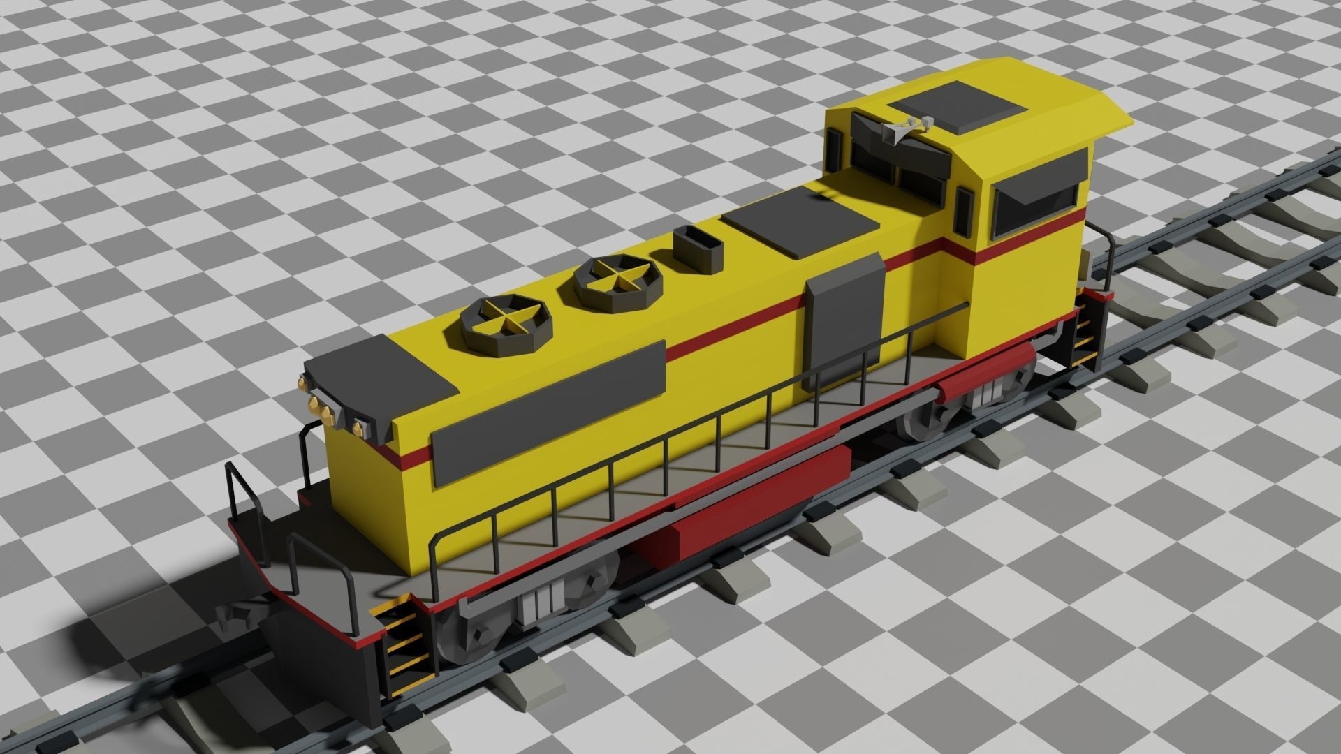 The Ultimate Flat Trains Pack Low-poly 3D model_16