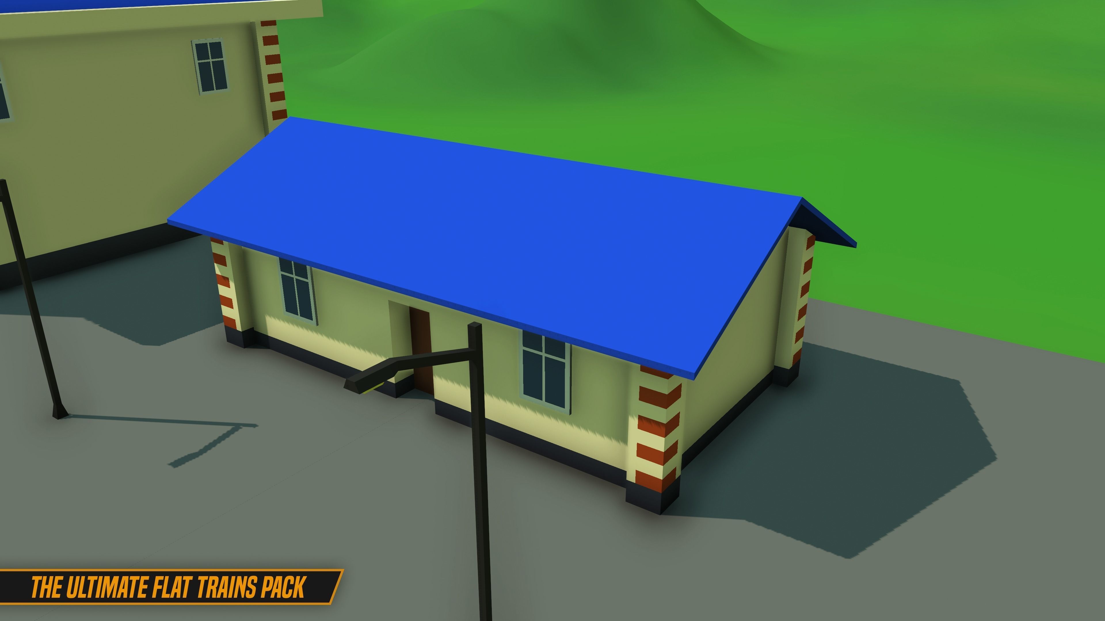 The Ultimate Flat Trains Pack Low-poly 3D model_33