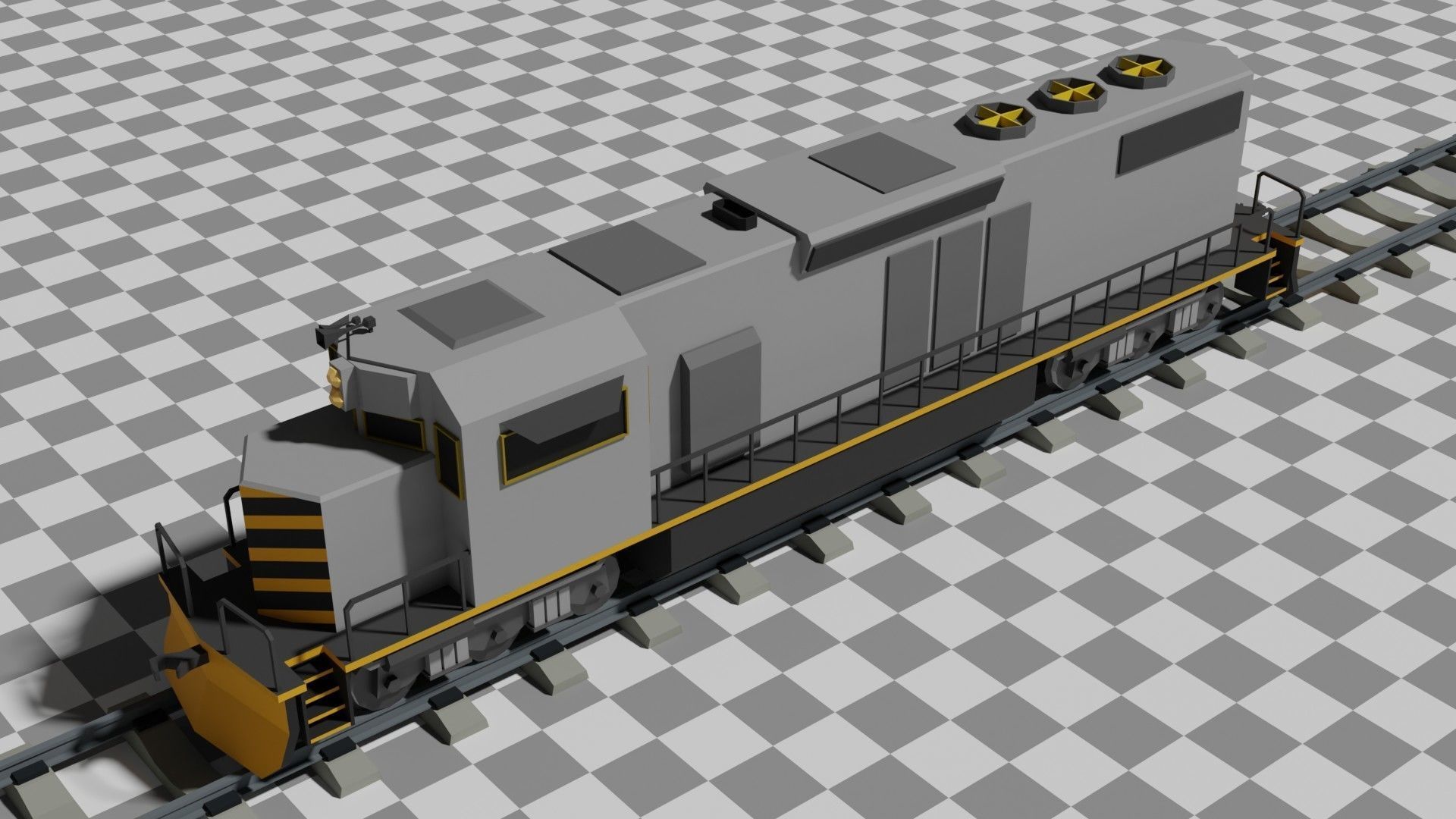The Ultimate Flat Trains Pack Low-poly 3D model_5