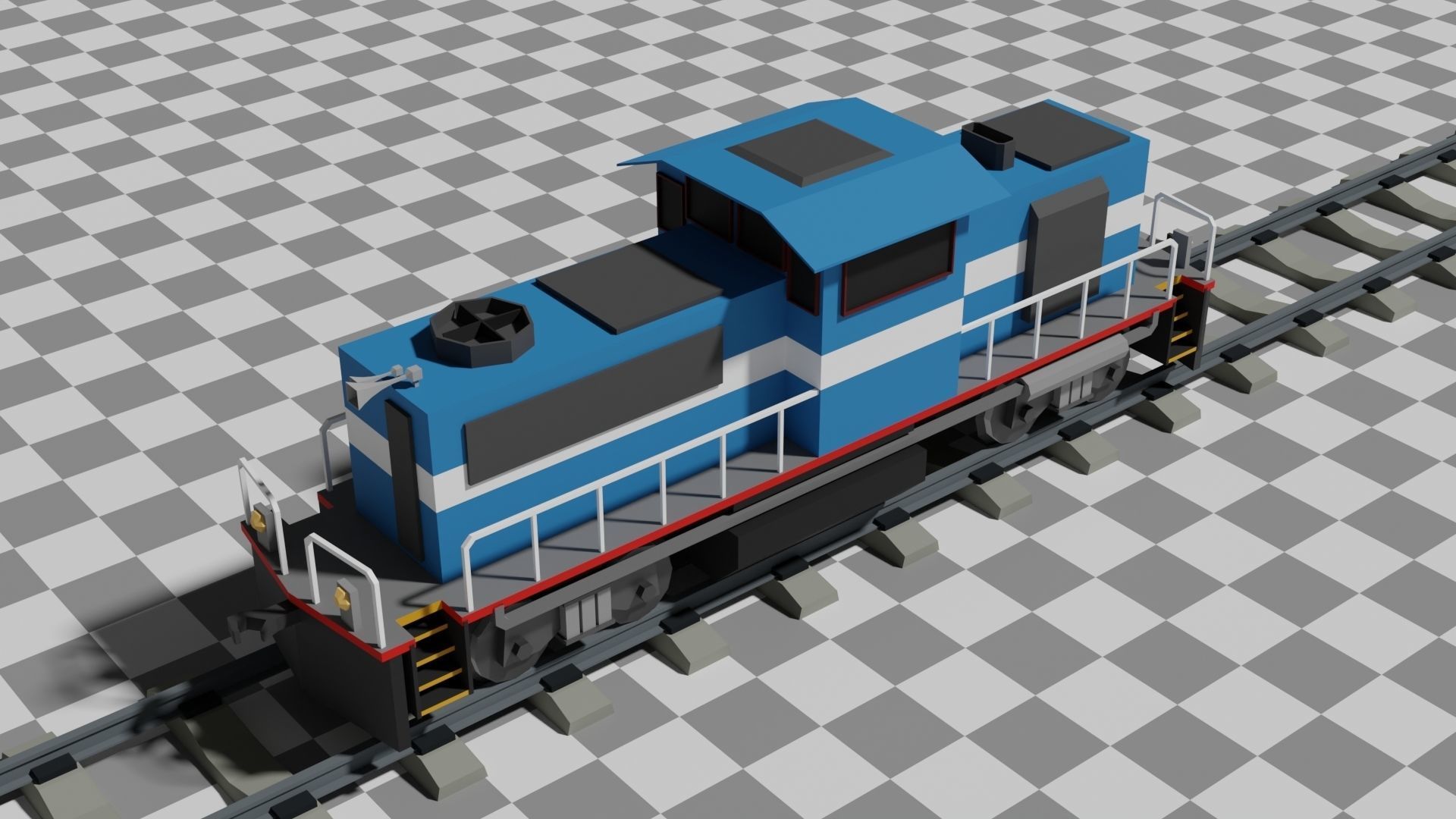 The Ultimate Flat Trains Pack Low-poly 3D model_18