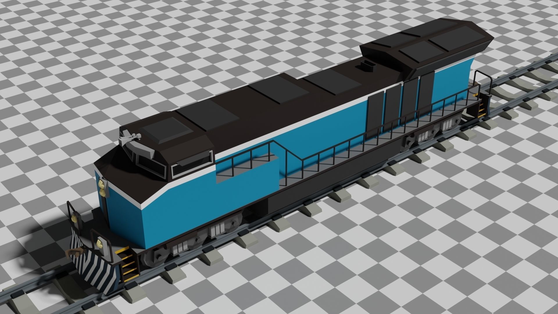 The Ultimate Flat Trains Pack Low-poly 3D model_4