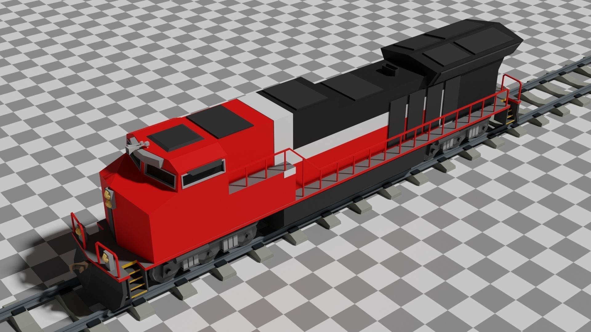 The Ultimate Flat Trains Pack Low-poly 3D model_1