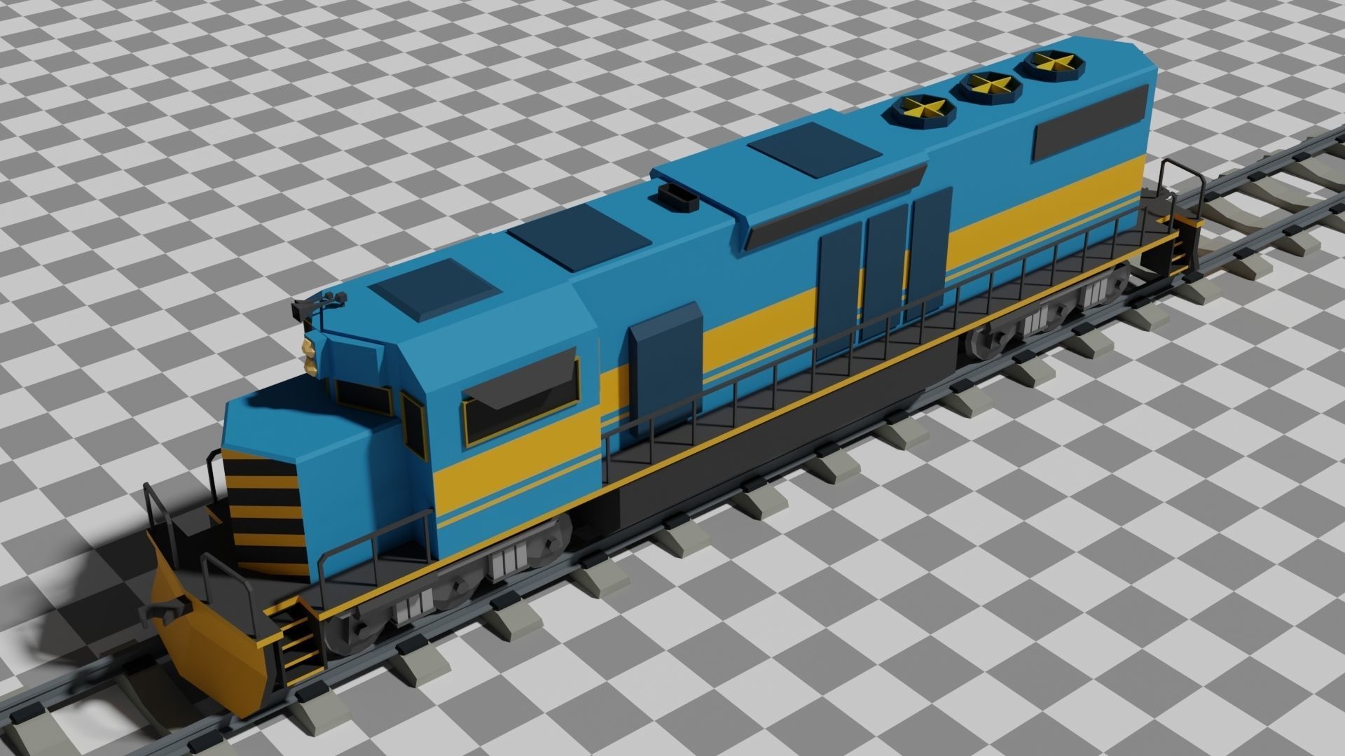 The Ultimate Flat Trains Pack Low-poly 3D model_6