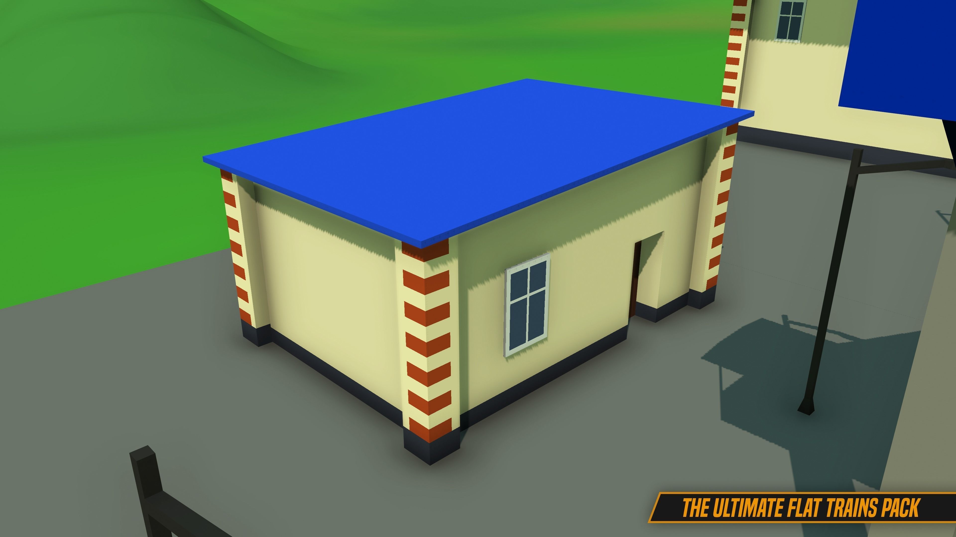 The Ultimate Flat Trains Pack Low-poly 3D model_32