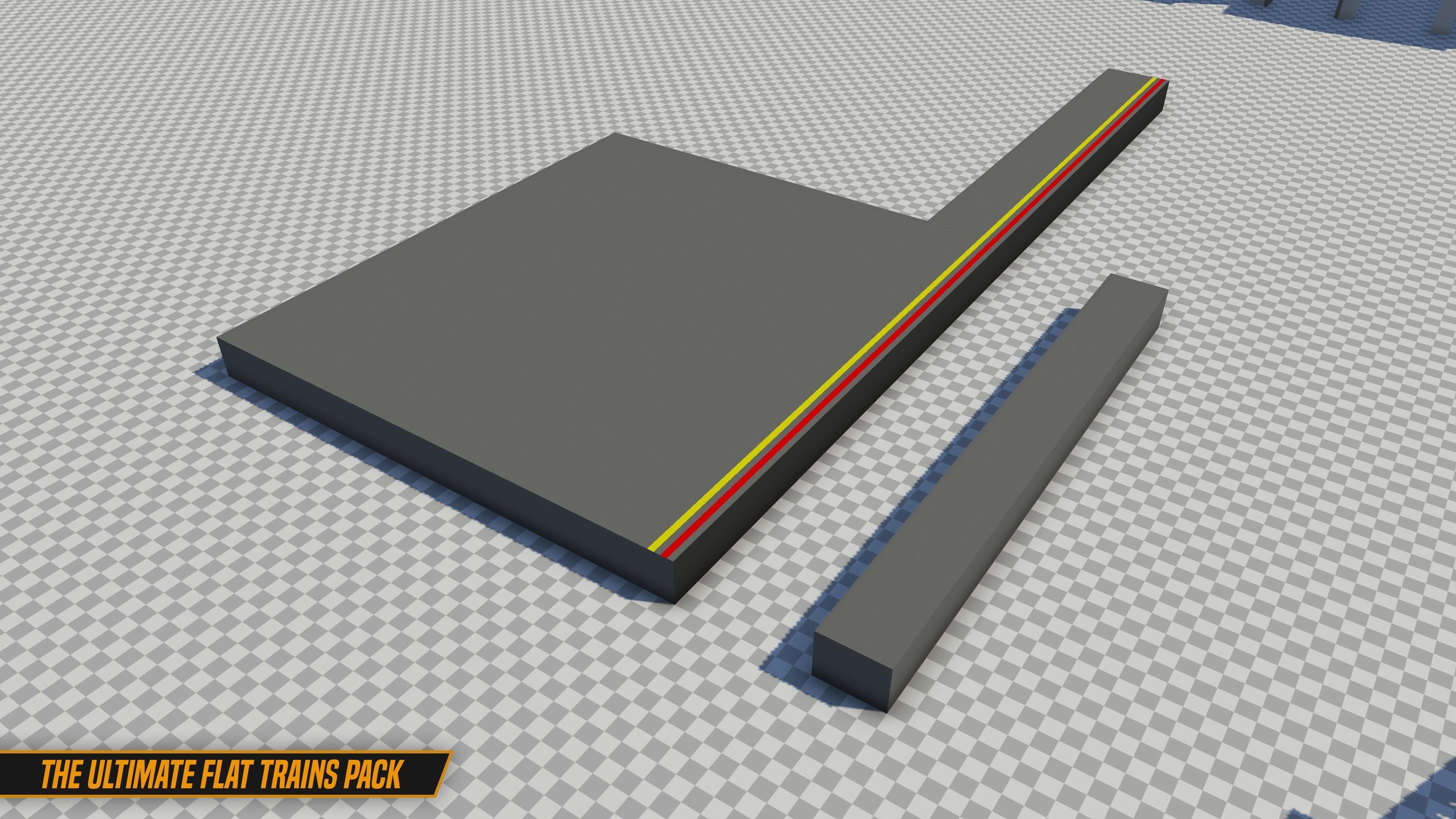 The Ultimate Flat Trains Pack Low-poly 3D model_31